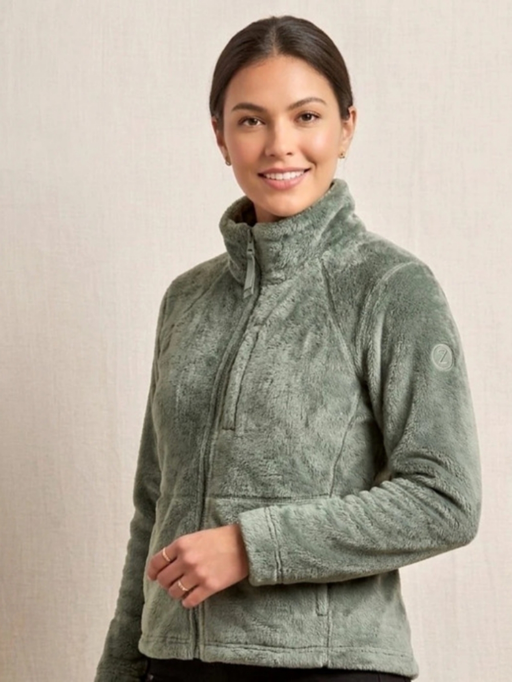 NEW! Ozark Trail Women's Green Fleece Jacket Sz Large NWT